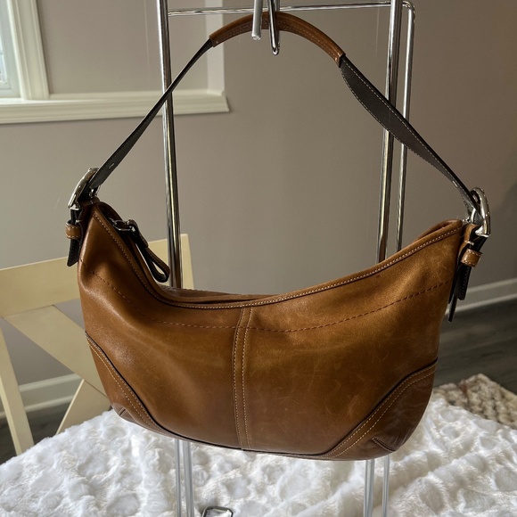 Coach Handbags - Coach Vintage Hobo Leather, Shoulder bag, Small Brown